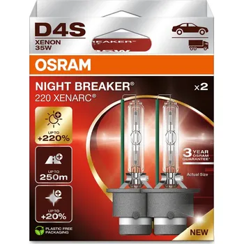 Povinná bezpečnostní výbava Xenonové žárovky Osram Xenarc Night Breaker 220 D4S 35 W 2 ks