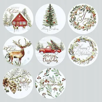 samolepka Samolepky na roli Veselé Vánoce 500 kusů Titanum