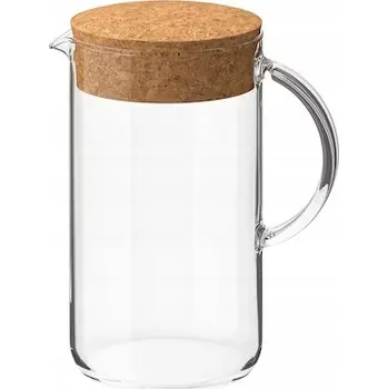 Džbán s korkovou zátkou, bezbarvé sklo/korek 1,5 l IKEA