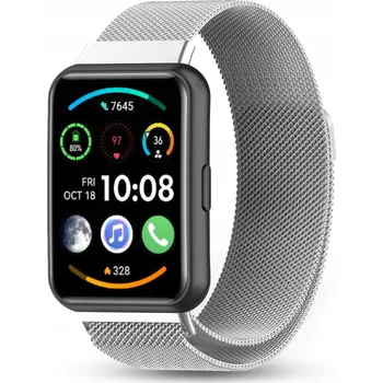 Řemínek na hodinky ŘEMÍNEK ŘEMÍNEK NÁHRADNÍ PÁSEK PRO HUAWEI WATCH FIT 2 | OCEL - PREMIUM