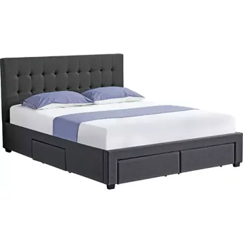 Postel Čalouněná postel Milara 200x180 Šedá Doprava ZDARMA.