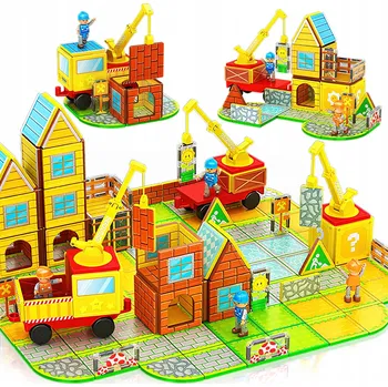 ostatní stavebnice Stavebnice – sada 45 dílků pro děti ve věku Věk 3+ + plast