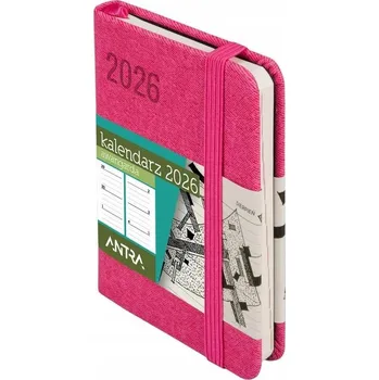 Kalendář Knižní kalendář 2026 A7 Antra růžový