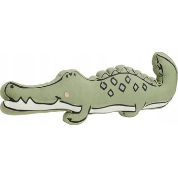 plyšák PLYŠOVÁ HRAČKA PRO DĚTI PŘÍTULKA KROKODÝL POLŠTÁŘ DEKORATIVNÍ 65 x 25 cm