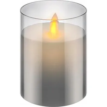 Svíčka LED svíčka z vosku 10 cm x 7 cm 2 ks 58B355