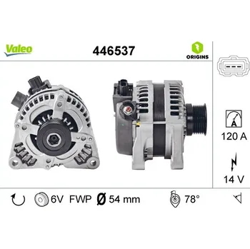 Alternátor Alternátor VALEO 446537