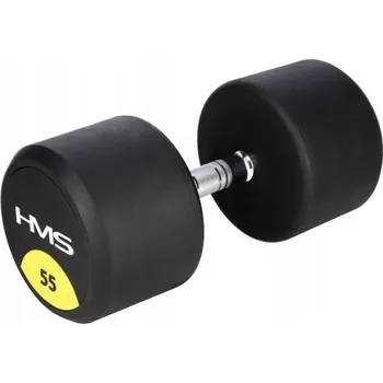 Potažené/pogumované jednoruční činky s pevnou váhou HMS 1x 55 kg