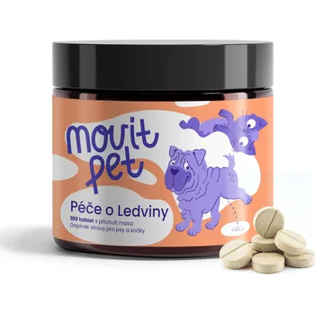MOVit Energy MOVit PET Péče o Ledviny, 100 tablet s příchutí masa podpora normální činnosti ledvin
