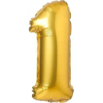 Fóliový balónek Arpex číslice 1 zlatá, 69 cm
