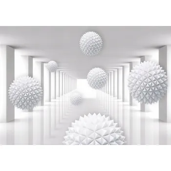 Fototapeta Fototapeta 3D TUNEL KOULE Optický efekt Obývací pokoj 368x254