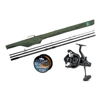 Rybářský naviják Kaprový set 3,9m/3Lbs+naviják BR10 000+silon+pouzdro