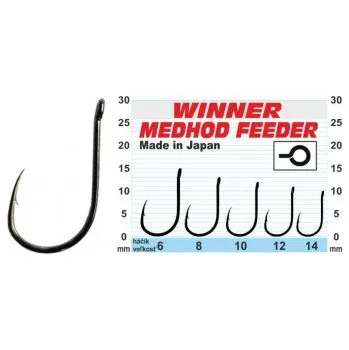 Rybářský háček Háček - Profi Method Feeder MF X5 / 10ks balení vel.14