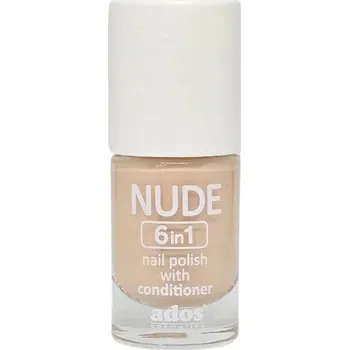 Lak na nehty ADOS Nude lak na nehty s kondicionérem 6v1 14 8g