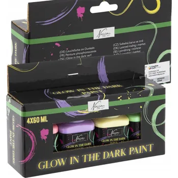 Výtvarná barva Akrylové barvy Nassau, vícebarevné, sada 4 ks po 60 ml