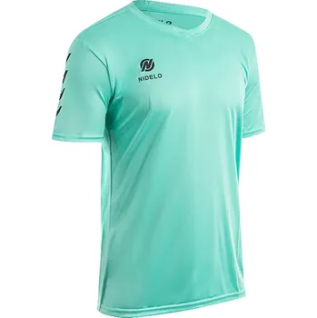 cyklistický dres Hráčský dres NIDELO Player shirt S/S Nantes tyrkysová Velikost: 6 y Velikost: XXXL
