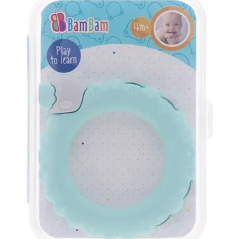 Kousátko na zuby, ortodontické BamBam plastové modré