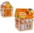 Activity board Interaktivní dřevěný domeček SY-004 oranžový