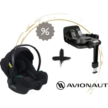 Autosedačka AVIONAUT Autosedačka Cosmo Airflow se základnou IQ Orbit, Black