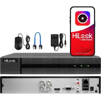 IP kamera 4-KANÁLOVÝ ZÁZNAMNÍK PRO MONITORING DO 2MPx TVI AHD CVI HILOOK BY HIKVISION