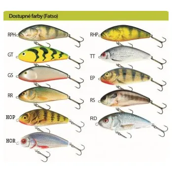 Nástraha SALMO Wobler Fatso F10F barva RD