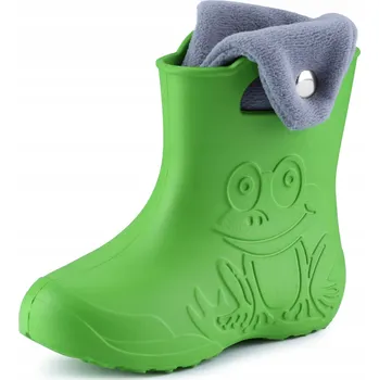 Chlapecké holínky Holínky holínky Žabka pěna LADEHEID zateplené FrogBut Zelená 22-23