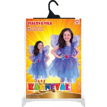 Karnevalový kostým Dětský kostým fialová víla (M)