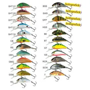 Umělá nástraha SALMO Wobler Hornet H6F barva RCR