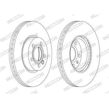 Brzdový kotouč Brzdový kotouč FERODO DDF1160C