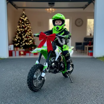 malá motorka Leramotors Dětská benzínová motorka Pitbike Leramotors By Apollo THUNDER 70ccm automat 10/10 E-Start - zelená