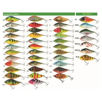 Umělá nástraha Wobler Slider SD7F barva RPH