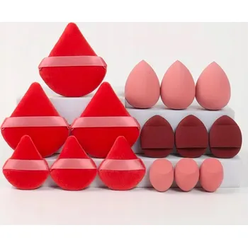 Houbička na make-up SADA 14X HOUBIČKA NA LÍČENÍ PLECHOVEK RŮŽOVÉ BEAUTY BLENDER HOUBIČKY PLECHOVKY