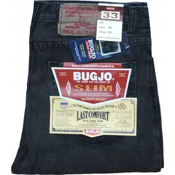 BUGJO Pánské džíny Klasické rovné Texasy MB Grafit 29/31