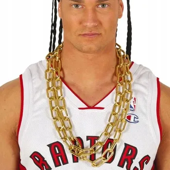 Karnevalový kostým Guirca univerzální náhrdelník ve stylu 70., 80. a 90. let, 84 cm