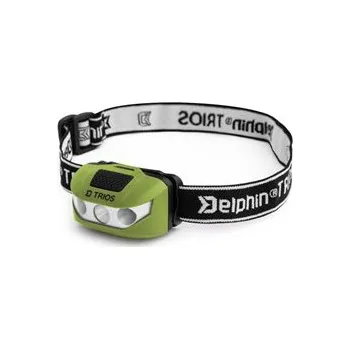 Čelovka Čelová lampa Delphin TRIOS-1W/60lm/2xAAA