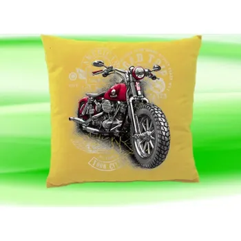 Dekorativní polštářek Polštářek s motorkou béžový (polštář 35x35 cm s motorkou)