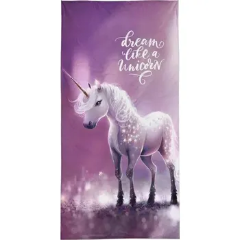 Osuška Jednorožec fialková 70/140cm