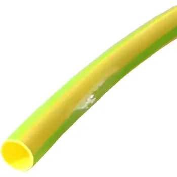 Teplem smrštitelná bužírka Klauke, zelenožlutá - 1,2 m (DSG-IGY-3/16K (4,8/1,5))