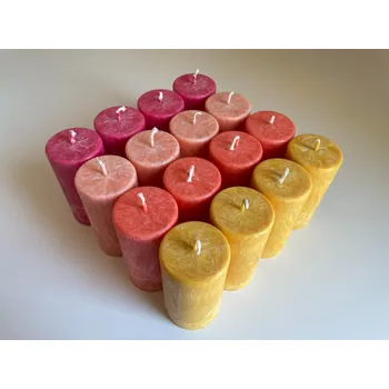 Svíčka Adventní sada 8, Barva: Medová