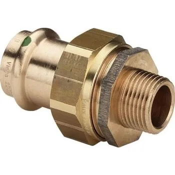 Viega SANPRESS 2265 přechodové šroubení 35x1 1/4", převlečné, s vnějším závitem, lisovací, voda, červený bronz