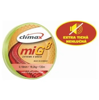 šňůra 135m - miG 8 Braid Oliv,0,12/9,5kg