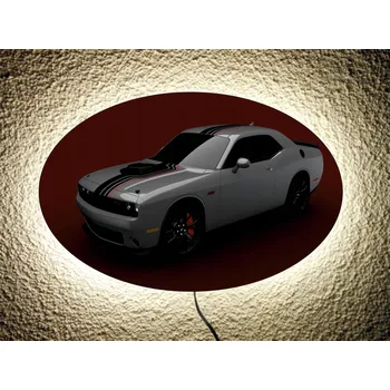 Nástěnné svítidlo Nástěnné svítidlo DODGE CHALLENGER s dálkovým ovládáním