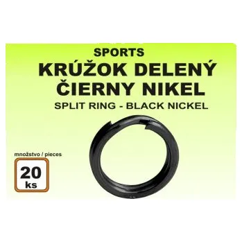 Kroužek Sports - dělený černý velikost 3 / 8kg / 20ks