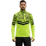 Pánská lyžařská mikina s 1/2 zipem NORTHFINDER-BERTI-553limegreenblack Zelená M