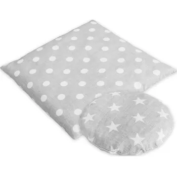 Dekorativní polštářek BOCIOLAND Nahřívací polštářek 17864501 Bubble/Stars šedý 2 ks