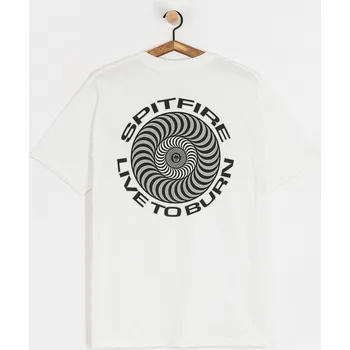 Pánské tričko Spitfire Live To Burn Classic (white) S, bílá