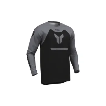 Moto dres Dětský Mx Dres THOR Ridemode Jersey Youth Menace Black 2026, Velikost M