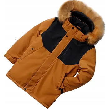 Dívčí bunda Zimní bunda velbloudí černá péřová teplá syntetické peří 6 122