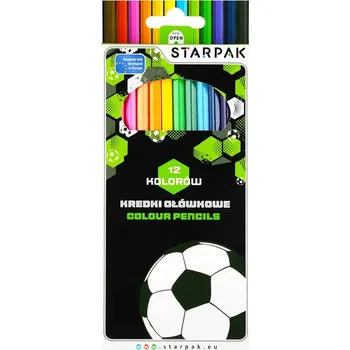 Kresba Sada pastelek Fotbal 12 ks