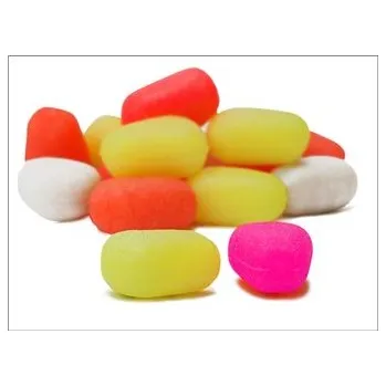 Umělá kukuřice M plovoucí 10 ks Vanilla, fluo yellow, 9x10mm