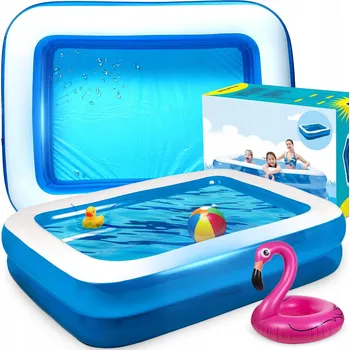 Bazén NAFUKOVACÍ BAZÉN zahradní obdélníkový rodinný na terasu velký odolný 180x130 cm